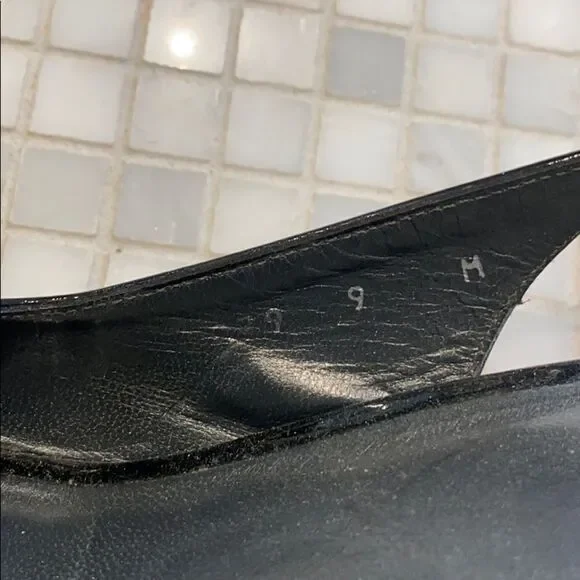 Stuart Weitzman Patent Leather Platform Slingback - Picture 7 of 7